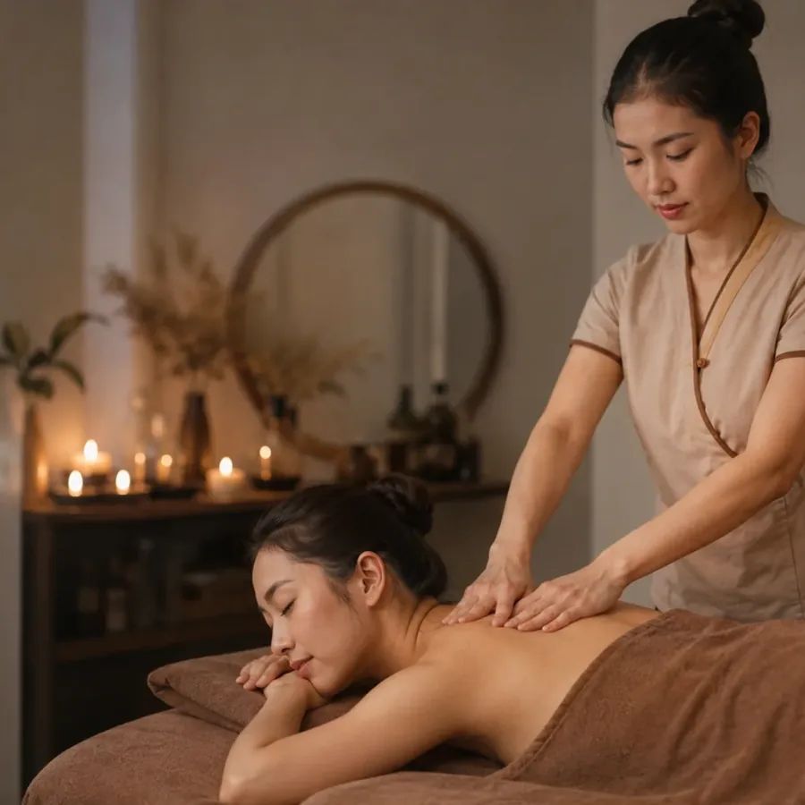 Khu pha sản phẩm và chuẩn bị khăn